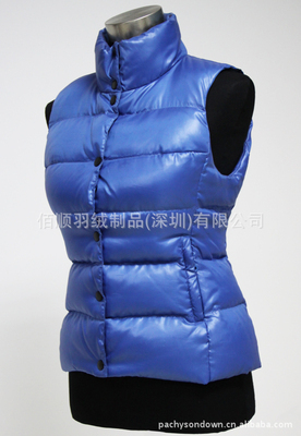 【女裝修身防水保暖羽絨服馬甲背心工廠生產(chǎn)批發(fā)供應(yīng)082】價格,廠家,圖片,服裝加工,佰順羽絨制品(深圳)-