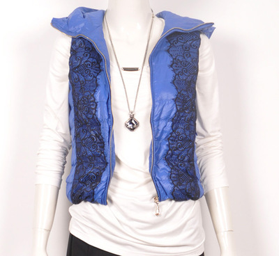 GB-1606歌蕾思正品羽絨服馬甲 短款修身時尚，麗水飛翔鳥制造